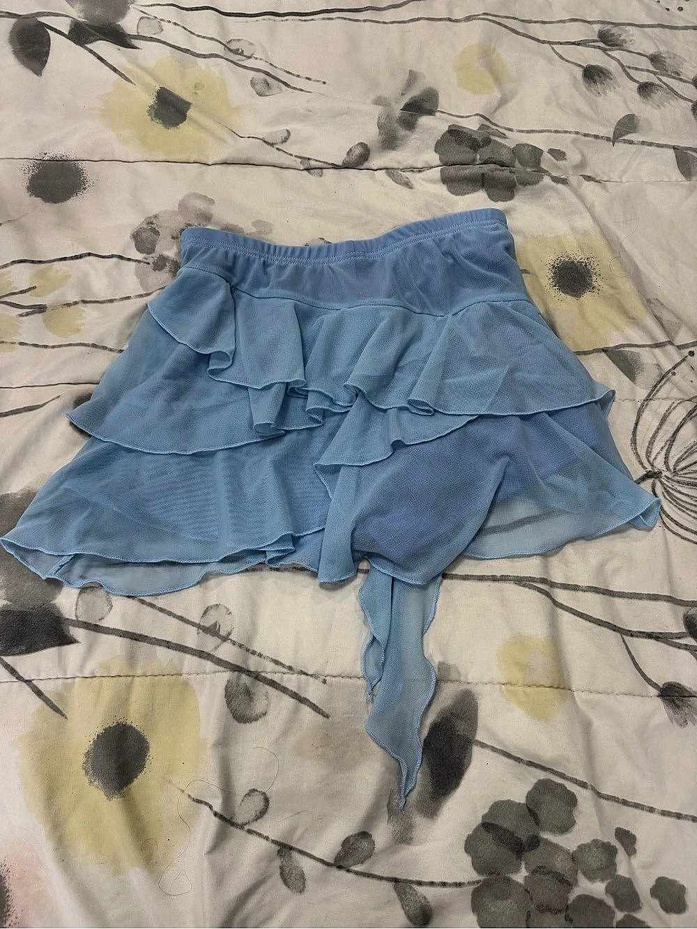Blue Ruffle Skirt - Picture 2 of 2
